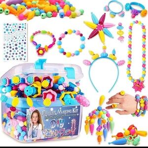 Colorful DIY Jewelry Making Kit for Kids
